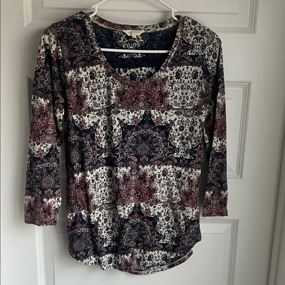 Floral Patterned Lucky Brand Women's Top